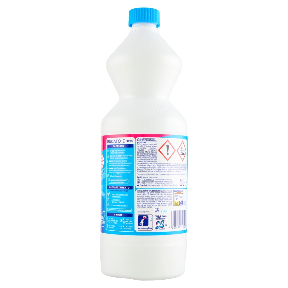 Ace Candeggina Classica Casa & Bucato 1 L
